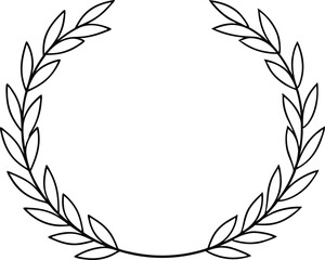 Creative Leafy Circle Frame with Vector Elements for Fresh Visuals
