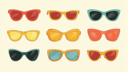 Colorful Sunglasses Collection