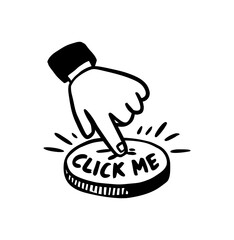 Initiate, flip a switch, start a business, open a new business or career, new plans and a future. Isometric hand presses the red button