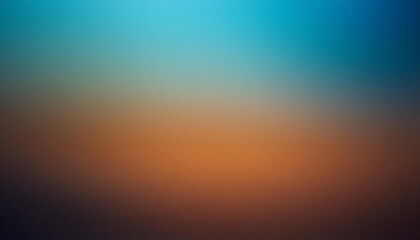 Obraz premium modern and simple blue and brown gradient colors background with grain rough texture