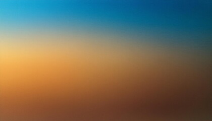 Obraz premium modern and simple blue and brown gradient colors background with grain rough texture
