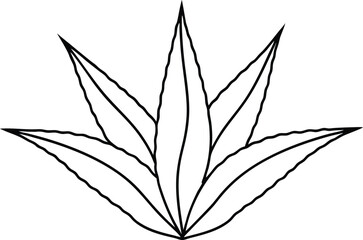 Vibrant Aloe Vera Plant Illustration for Wellness and Healing
