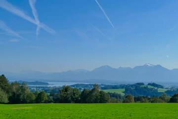 Blick zum Chiemsee von oben