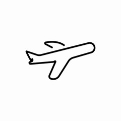 airplane aeroplain icon sign vector