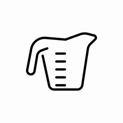 measuring cup icon sign vector