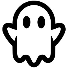 Halloween ghost silhouette
