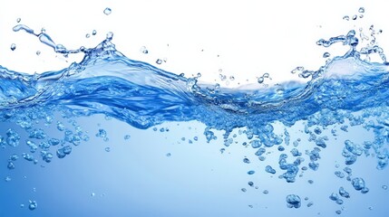 Obraz premium Dynamic Water Splash with Clear Background