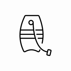 body boarding icon sign vector