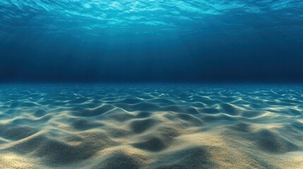 Naklejka premium Underwater View of Sandy Seabed