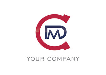 modern logo with the initials CMD
