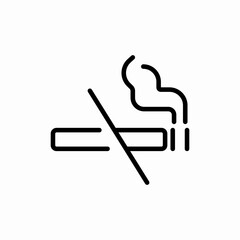 no smoking icon sign vector