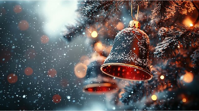 red christmas bell