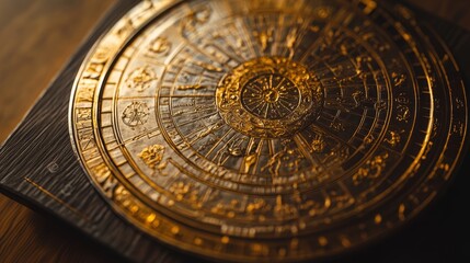 Obraz premium Ancient Astrological Calendar