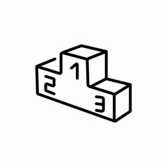 padestal podium icon sign vector