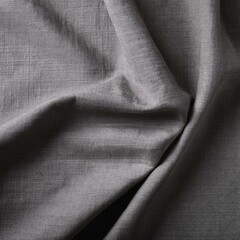 Fototapeta premium Gray natural cotton linen textile texture background banner panorama