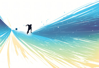 躍動感あふれるシルエット