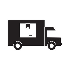 Delivery Truck Icon, Freight Transport, Logistics Vehicle, Shipping Truck, Delivery Logistics