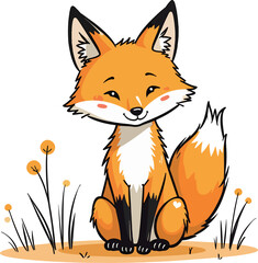 Cute Fox Illustration