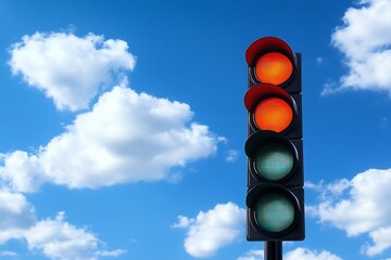 Highway with signal lamp