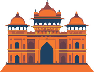 Traditional Indian Palace Illustration
