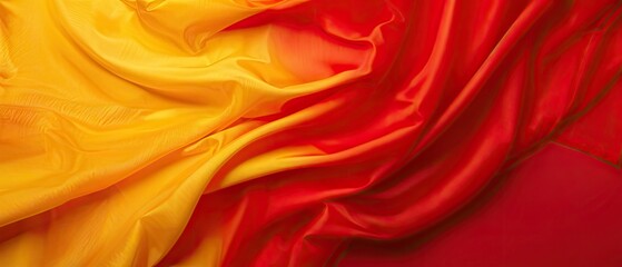 Obraz premium Abstract Red and Yellow Fabric