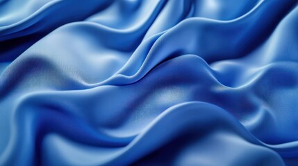 Obraz premium Blue Satin Fabric Texture