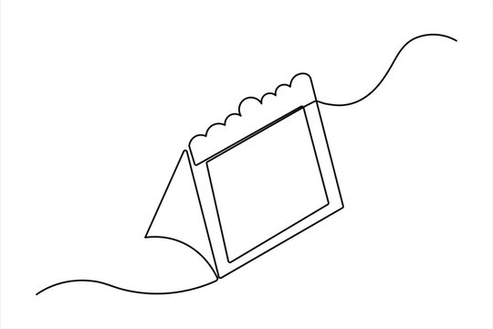 recommend clip art: Single line art table calendar Month Date continuous drawing of outline vector illustration
                    