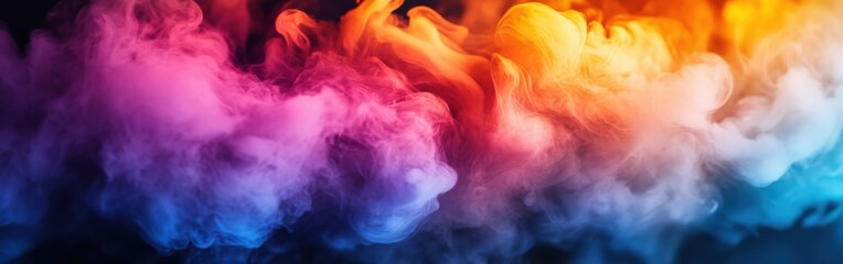 Obraz premium Abstract colorful energy light streaks against a dark background