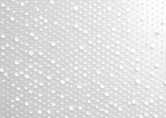 Naklejka premium A sleek and modern white background features scattered small white dots creating a clean, minimalist, and textured visual effect perfect for showcasing products or designs.