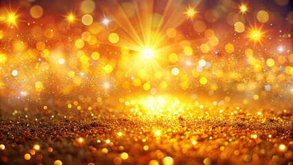 Shimmering lights and glitters on a abstract festive background with copy space