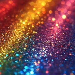 Rainbow glitter sparkle background with festive multicolor texture wallpaper