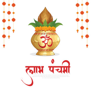 Shubh Labh Panchami Diwali Laxmi Puja and Subh Pancham Social Media Post 
