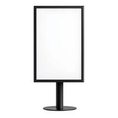 Blank outdoor advertising display stand
