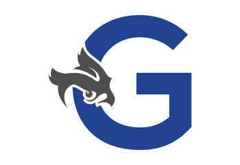 Night Owl Vector Icon with latter G