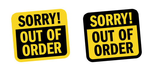 Out of order