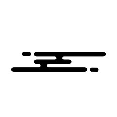 Asian clouds. Chinese and Japanese style. Traditional oriental. Tribal pattern.