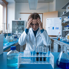 Fototapeta premium scientist working in laboratory