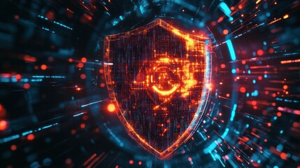 Fototapeta premium Cyber Security Shield