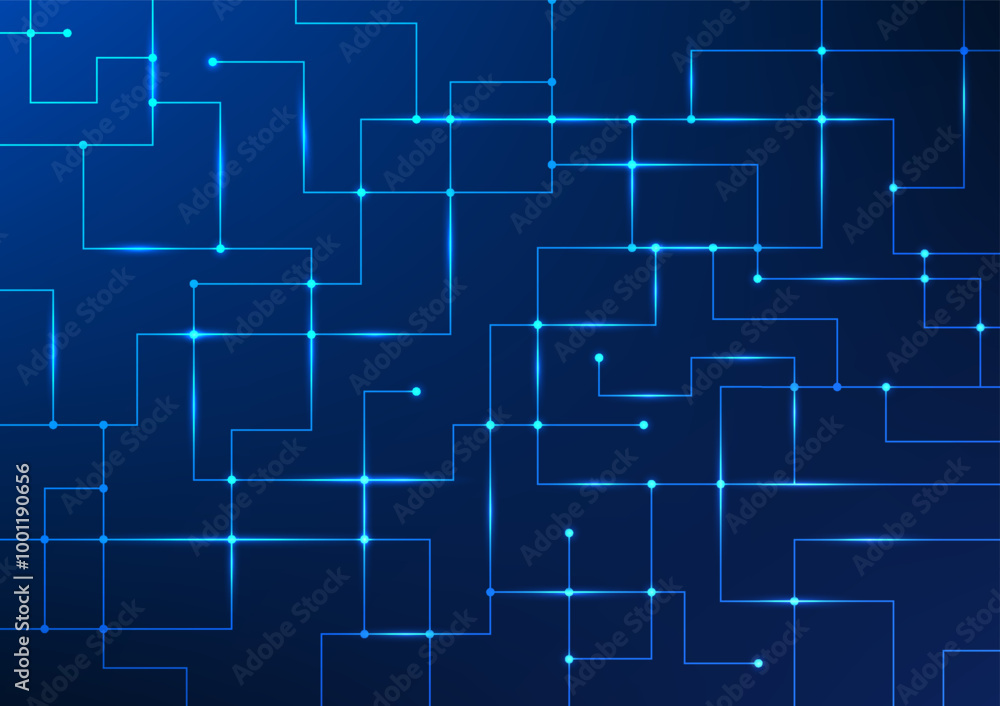 Poster technology background showing interconnected data lines, conveying the connection of data and data a