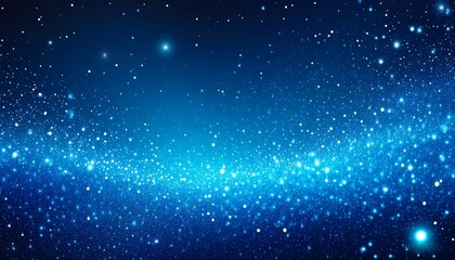 Obraz premium Abstract blue glowing sky filled with stars and light, perfect for Christmas. Made with Generative AI Technology
