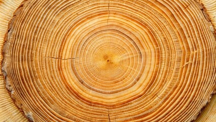 Naklejka premium Detailed cross section of Pinus Sylvestris wood, Scots Pine texture macro photography