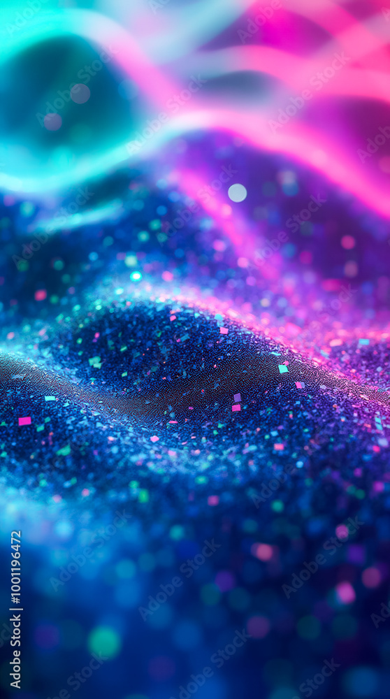 Poster this captivating backdrop features a dynamic, holographic texture with shimmering surfaces that tran