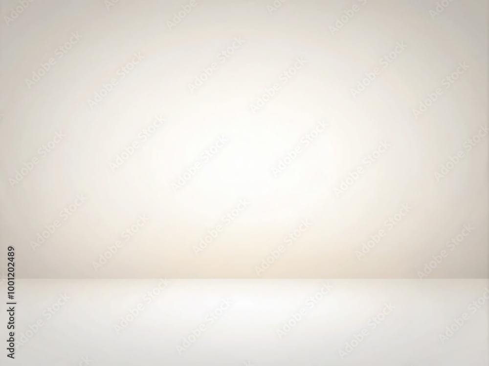 Poster isolated plain white background with subtle gradient, providing a clean and neutral canvas for editi
