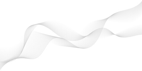 Gray color wave line abstract background design.  Energy waves technology concept design for business, presentation, banner.