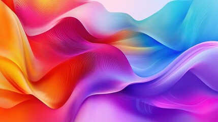 Abstract Colorful Waves