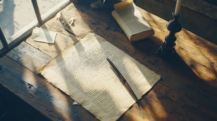 Vintage Writing Setup