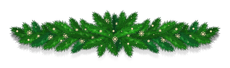 Christmas twigs vintage logotype colorful