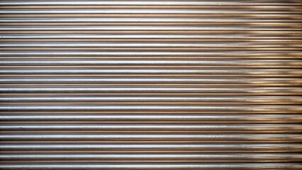Corrugated metal background texture with ridges and grooves for industrial designs