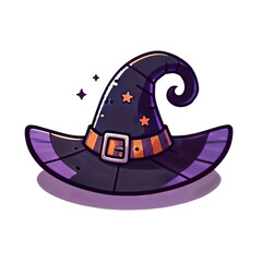 Halloween witch hat vector illustration 