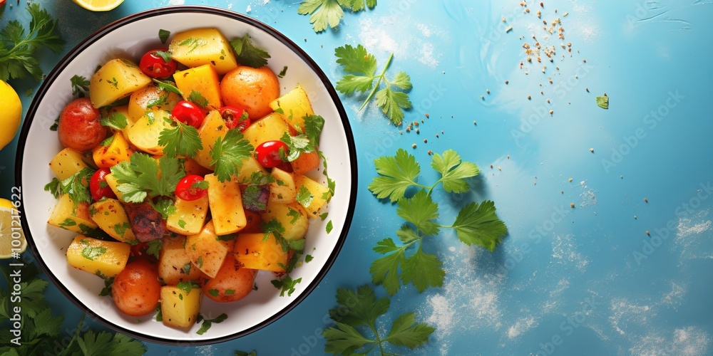 Wall mural salad in a bowl